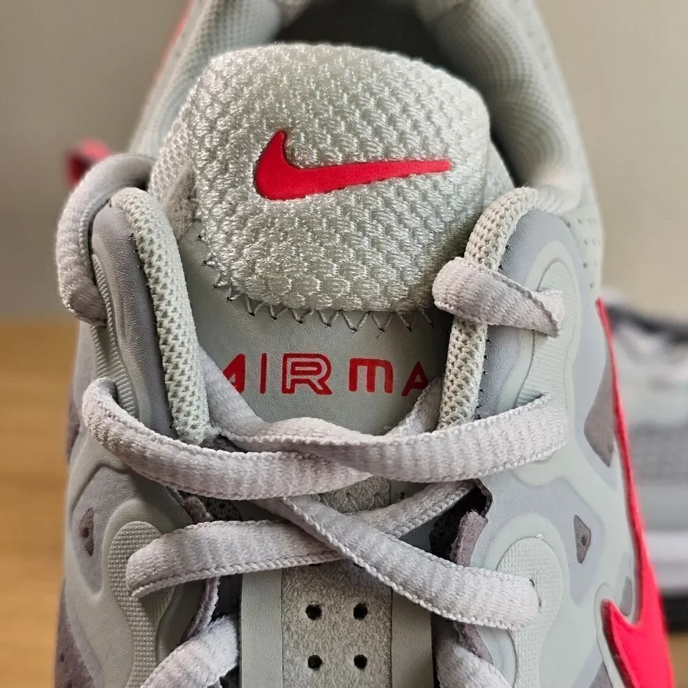 Nike Air Max Genome 360 Shoes Youth 7 Grey White Red Black Vapormax Sneakers New